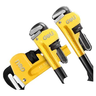 得力管钳管子钳扳手大号万用