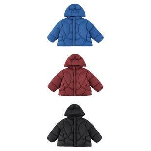 幼悠男童小熊95白鸭绒羽绒服2025冬季新款儿童蓬松保暖连帽外套潮