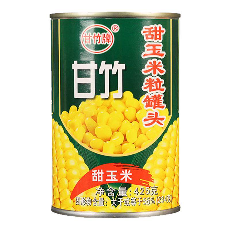甘竹甜玉米粒罐头425g*24罐商用