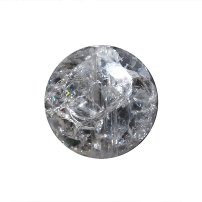 白水晶白爆花散珠子半成品