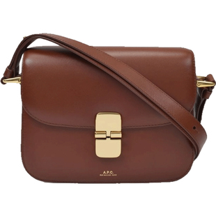 【粉丝专享】A.P.C. Grace Small 光面牛皮斜挎包豆腐包 APC女包