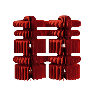 喜字蜂窝球摆件婚房布置订婚摆台婚礼桌面装饰立体囍字婚庆用品