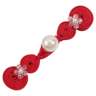 旗袍纽扣水晶挂链盘扣中式礼服嫁衣喜服领口装饰扣中国风国潮布扣