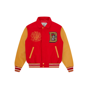 BILLIONAIRE BOYS CLUB BBC 菲董美式吉祥物IVY棒球服夹克外套
