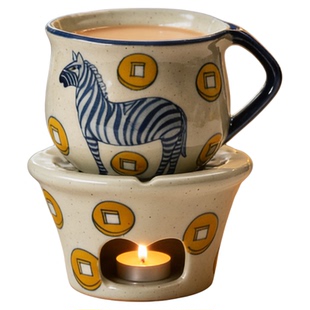 马年同事新年祝福礼物男女朋友生肖马生日礼品咖啡杯水杯温茶炉子