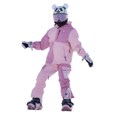 酷峰新款双拼儿童滑雪服套装防水