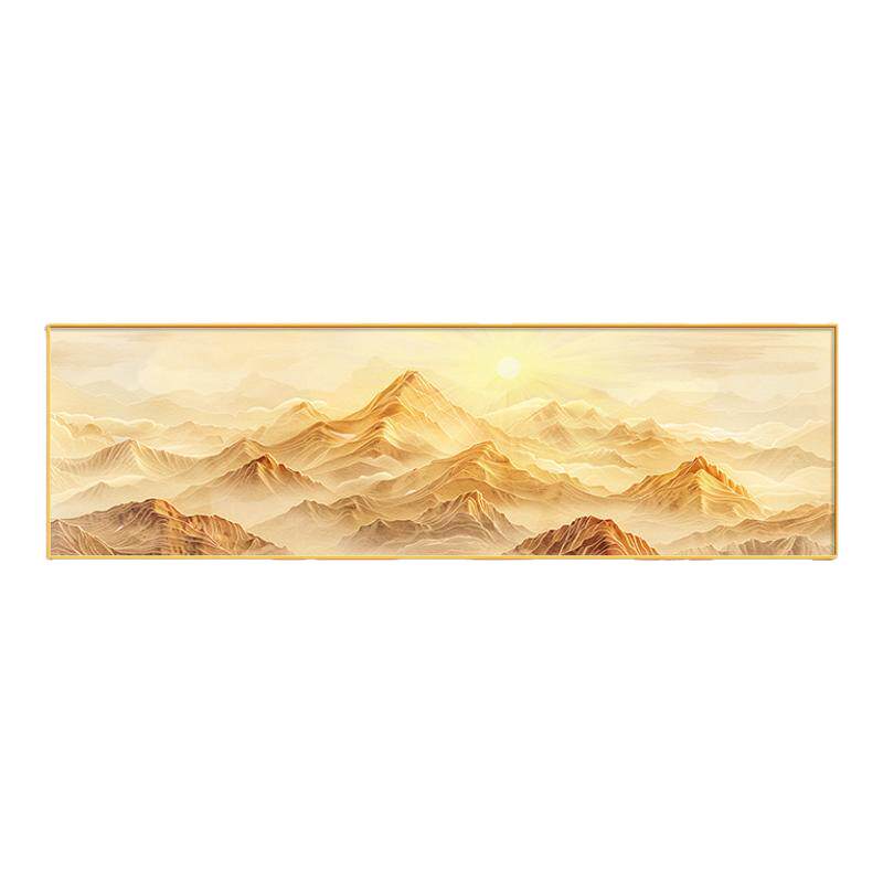 日照金山客厅装饰画旭日东升挂画