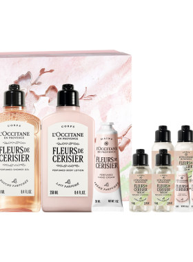 【店播】欧舒丹全新樱花沐浴露身体乳护手霜套装保湿滋润留香礼物