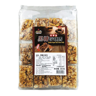 台湾明奇沙琪玛300g手工原味黑糖进口传统糕点零食沙其玛小吃特产