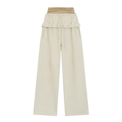 【免费改裤】WE11DONE25秋冬女士层叠卷边休闲裤休闲街头潮流