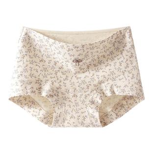 雅鹿a类纯棉高腰内裤女士2025新款全棉10A抗菌大码平角短裤女款PB