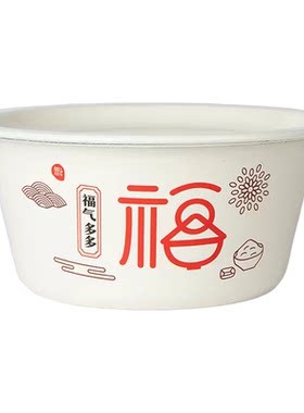 搪瓷喜庆猪油盆加厚和面盆汤碗老式耐高温食品级泡面碗带盖猪油罐