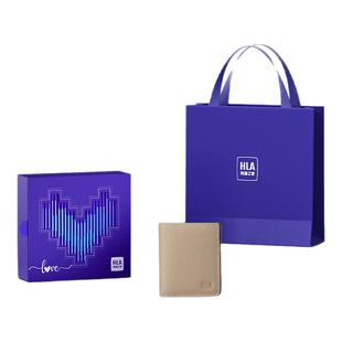 HLA/海澜之家男士钱包2024新款头层牛皮钱夹子生日礼送老公送男友