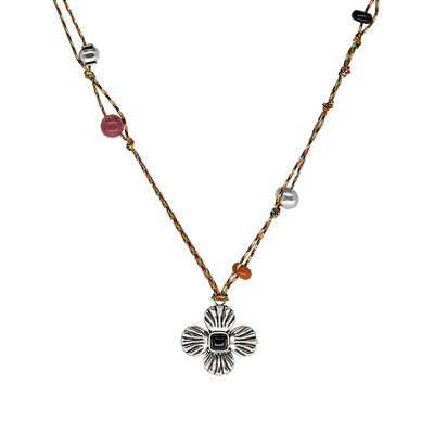 刘宇宁同款LAZY CIRCLES幸运贝编绳项链女彩色串珠毛衣链配饰