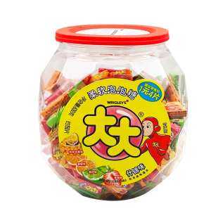 正品大大泡泡糖桶装官方旗舰店彩虹口香糖老式泡泡糖大大批发盒装