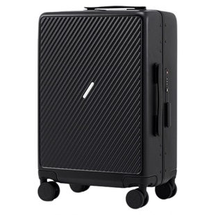 爱华仕斜杠青年铝框行李箱女20寸结实耐用加厚拉杆登机旅行箱男24