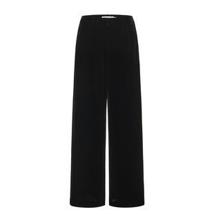 【马上有戏】VGRASS26早春新款显瘦纸片人舒适丝绒阔腿裤女