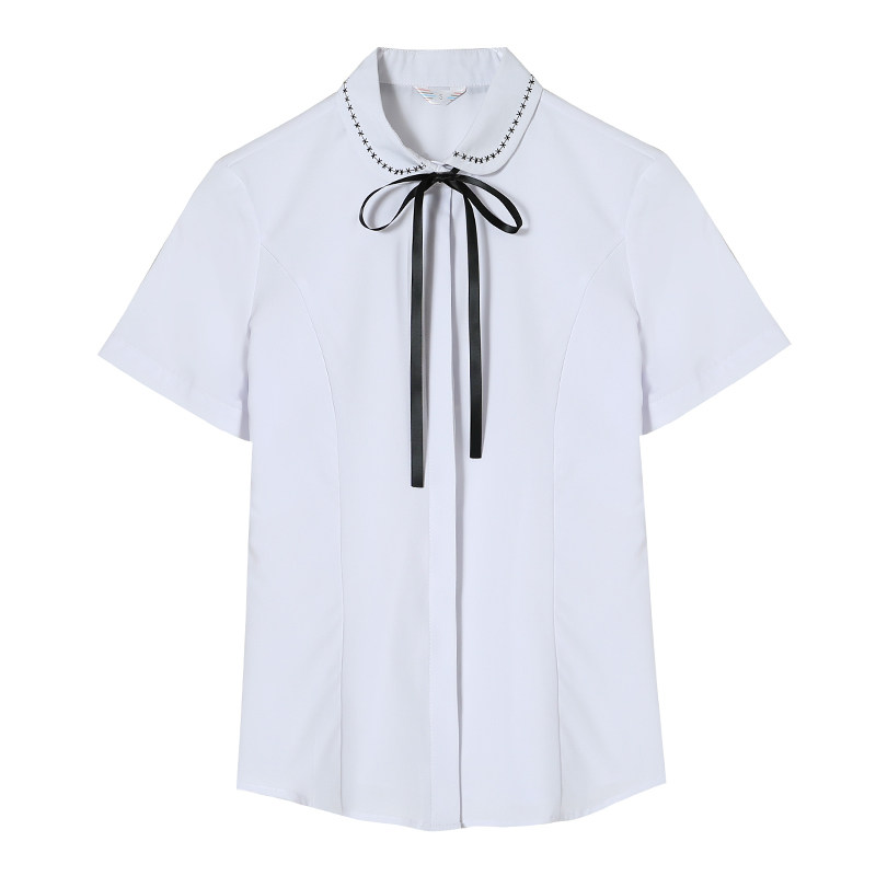 2026夏季幼儿园教师园服韩版圆领蝴蝶结衬衫女背心裙幼师服套装女