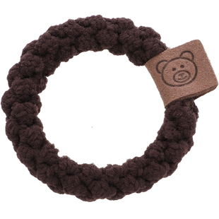 时尚可爱小熊皮筋女扎头发绳头饰秋冬毛绒发圈高弹力耐用头绳发饰