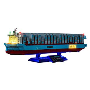 Brickbling适用乐高40955马士基双燃料集装箱船积木灯饰配件灯光