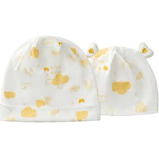 十月结晶月子帽纯棉帽子夏薄款发带大头围产妇帽亲子帽产后用品女