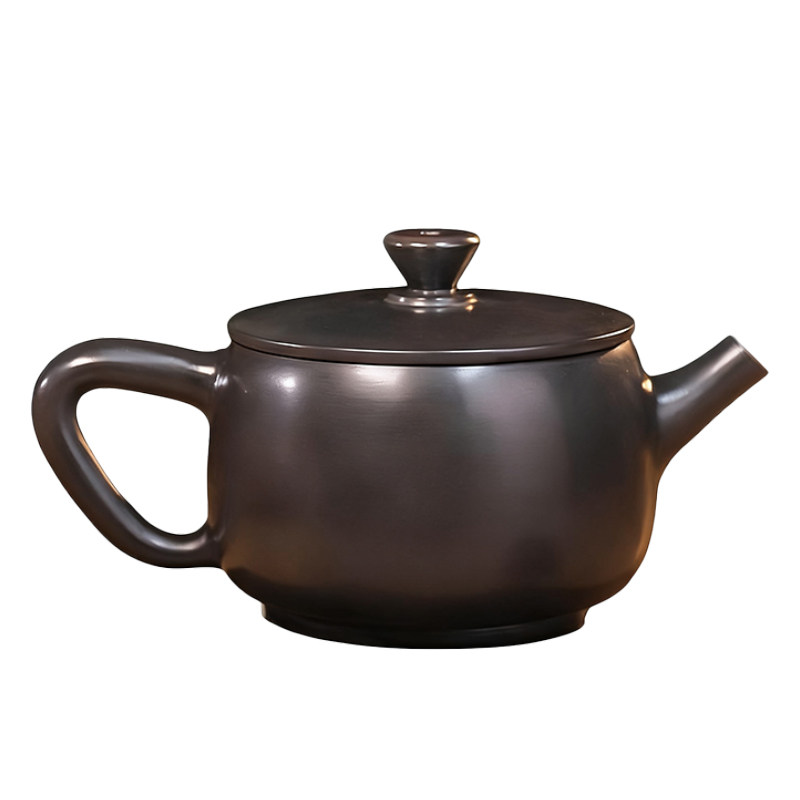 【滇匠企业店】云南建水紫陶茶壶大口汉瓦石瓢壶紫砂茶具手工单纯