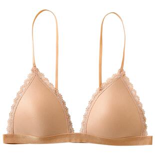 夏天美背细带超薄款光面无痕性感比基尼文胸法式三角杯内衣女小胸