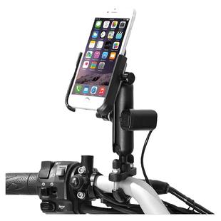 摩多狼铝合金支架摩托车骑行导航手机支架防震防抖充电车把改装件