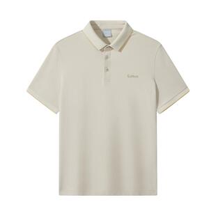 【干爽隐汗】卡宾通勤百搭肌理polo衫男2026春季新款宽松翻领短袖