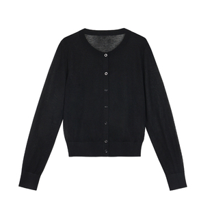 pusumede 夏爽丝 小开衫女夏季微透薄款防晒衫外搭气质空调衫上衣