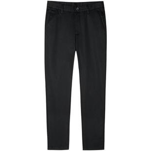 才子奥莱黑色休闲裤男2025春秋新款修身长裤品牌职业上班商务裤子