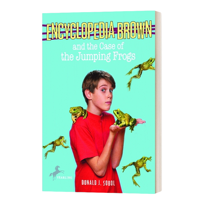 英文原版 Encyclopedia Brown and the Case of the Jumping Frogs 百科全书小布朗 跳蛙的案例 英文版 进口英语原版书籍
