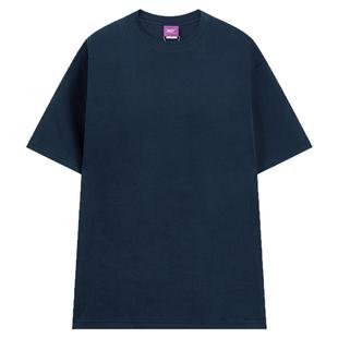 NELY小尼力新疆棉 300g重磅纯棉短袖t恤男女夏季纯色宽松学生上衣