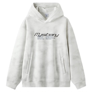 商场同款|森马连帽卫衣男冬季加绒宽松2025新款潮流复古印花上衣