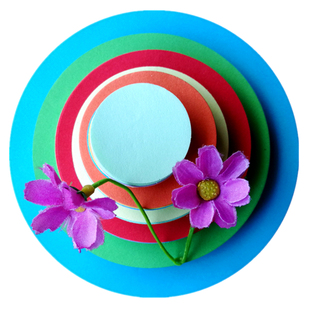 幼儿园儿童学生手工课彩色圆形彩纸折纸卡纸剪纸diy制作材料包邮