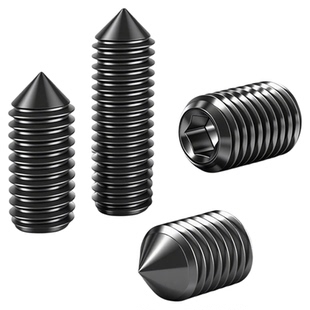 12.9级无头螺丝尖端紧定螺钉机米基米顶丝止付螺钉M3M4M5M6M8M10