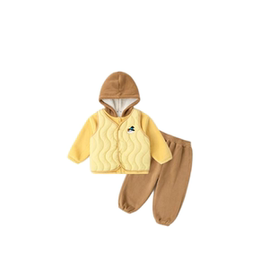 嘟嘟家男童套装冬季儿童马甲女童卫衣宝宝裤子加厚新款小童装衣服