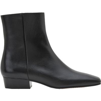 Flattered真皮方头时装靴