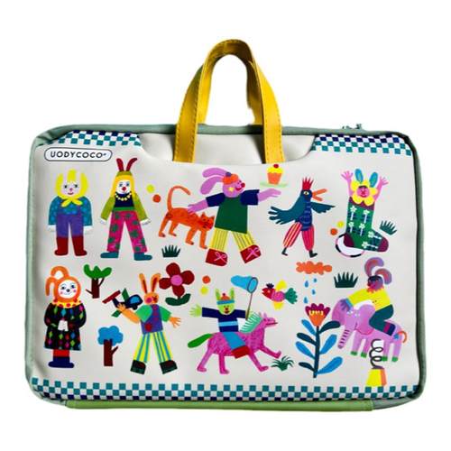 uodycoco原创卡通笔记本电脑包手提防水适用华为苹果可挂行李箱