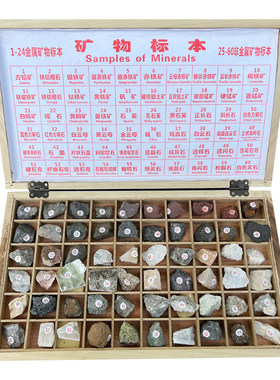 120种天然矿物原矿石头标本展示