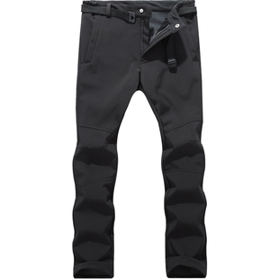 凯图巅峰户外防寒男款抓绒软壳裤防水防风保暖