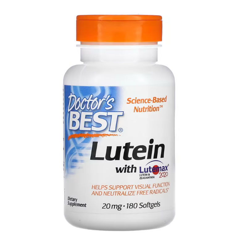 Doctor s Best天然加强视营养OptiLut叶黄素力含Lutemax2020软糖