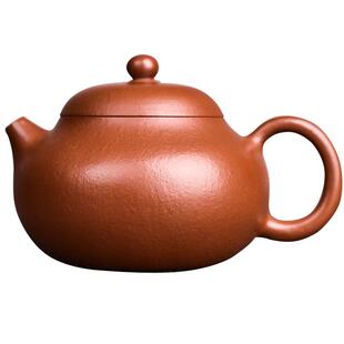 宜兴原矿大红袍大小容量全纯手工功夫茶具泡茶紫砂壶文旦壶180cc