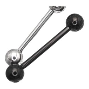 Shinma【医用钛钢】外螺纹银色黑色基本款基础款舌钉乳钉穿孔穿刺