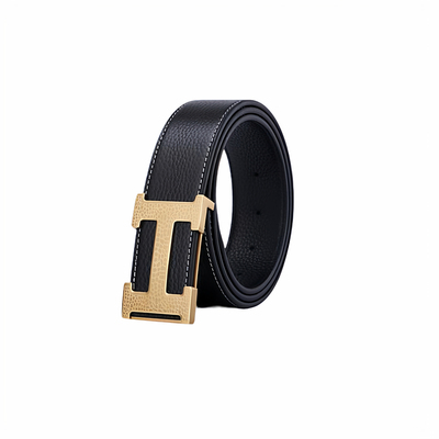 2025新款真皮平滑扣腰带