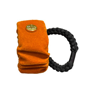 复古丝绒褶皱发圈女新款金属扣高弹力不伤发高马尾发绳拍拍圈头绳