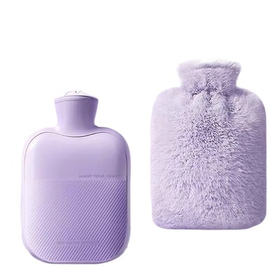 热水袋暖水袋注水式毛绒暖手宝