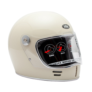 3C认证台湾进口Mongolian蒙古人复古机车摩托车全盔头盔