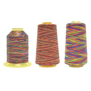 七彩缝纫线402线团彩色宝塔线缝衣线刺绣线缝衣服的线家用手缝线