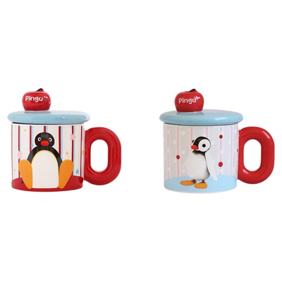 正版Pingu苹果马克杯女神节礼物